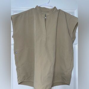 Figs Rafaela Oversized Scrub Top - Tan